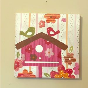 Blossom pink and white 10 x 10 painting